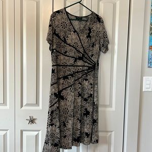 Black & tan dress, size 14W